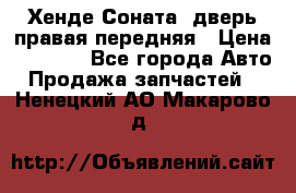 Хенде Соната5 дверь правая передняя › Цена ­ 5 500 - Все города Авто » Продажа запчастей   . Ненецкий АО,Макарово д.